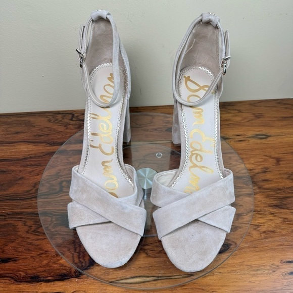 Sam Edelman Tan Suede Heels - Picture 9 of 16